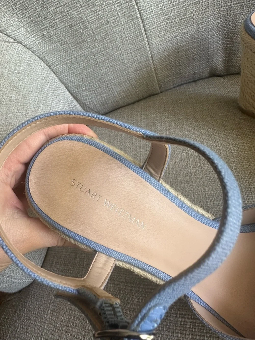 Stuart Weitzman Mykonos Closed-Toe Espadrille Wedges - Picture 3 of 7